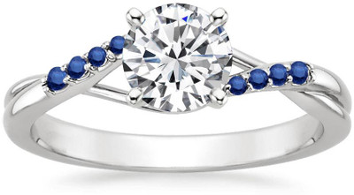 23% OFF on Kiara Jewellery Solitaire Blue Sterling Silver Ring
