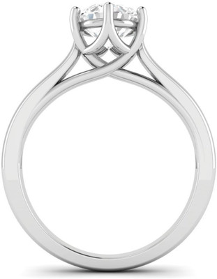 

Ciemme 2.45Ct. White Rhodium Plated Solitaire Collection Jewellery Sterling Silver Cubic Zirconia Gold-plated Plated Ring