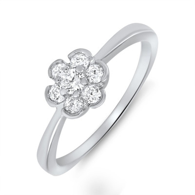 40% OFF on Mahi Serene Charm Brass, Alloy Zircon Rhodium Plated Ring