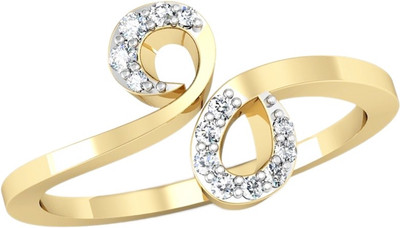 

Kataria Jewellers The Renata American Diamond 92.5 BIS Hallmarked Silver Ring, Yellow