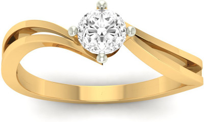 

Jewels5 Lvy Solitar 18kt Diamond Yellow Gold ring