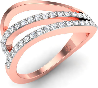 30% OFF on Theme Jewels Casual LR-0058, Certified Real Diamond & 14Kt Hallmarked Pink 14kt Diamond Yellow Gold ring