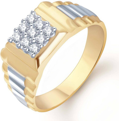 50% OFF on Sukkhi Alloy Cubic Zirconia 18K Yellow Gold, Rhodium Plated Ring