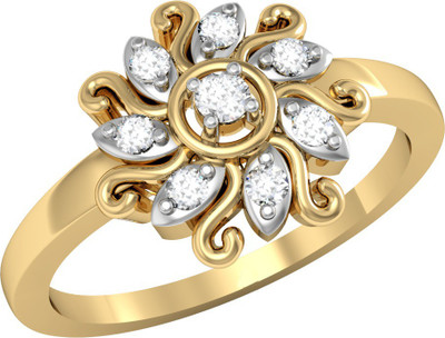 

Vachya Glory 18kt Diamond Yellow Gold ring(Yellow Gold Plated)