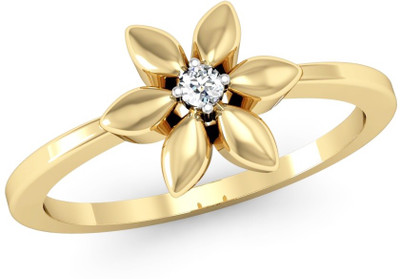 

Vachya Glory 14kt Diamond Yellow Gold ring(Yellow Gold Plated)