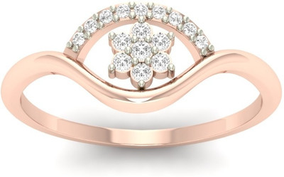 

Jewels5 18kt Diamond Rose Gold ring(Rhodium Plated)