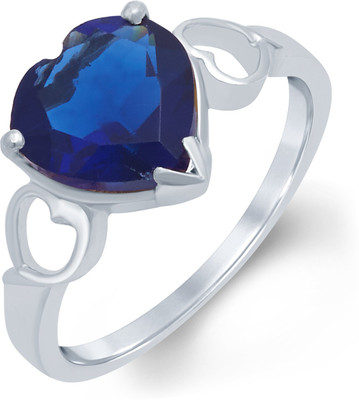 

Tarama Sterling Silver Swarovski Zirconia Silver Plated Ring, White