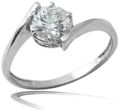 

Jewl Fuel Sterling Silver Swarovski Crystal Ring, Platinum