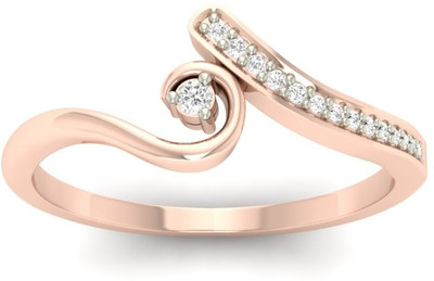 

Jewels5 Anarha 18kt Diamond Rose Gold ring(Rhodium Plated)