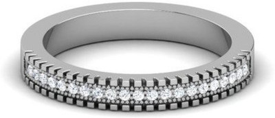 

Anopchand Tilokchand Jewellers Silver Cubic Zirconia Gold-plated Plated Ring, Platinum