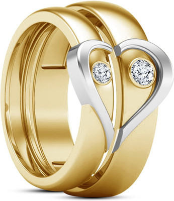 

Anopchand Tilokchand Jewellers Silver Cubic Zirconia Gold-plated Plated Ring, White