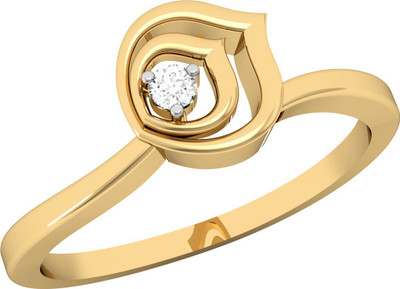 

Vachya Glory 14kt Diamond Yellow Gold ring(Yellow Gold Plated)