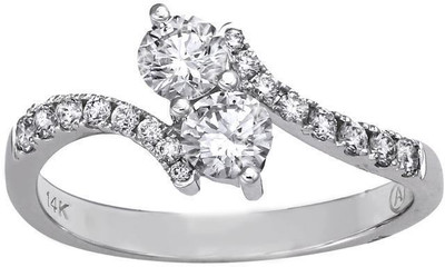 

Kiara Jewellery Kajol Sterling Silver Swarovski Zirconia Gold-plated Plated Ring
