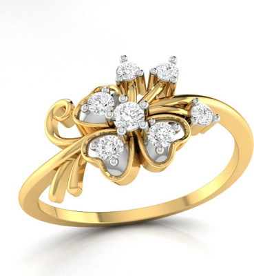 

Ciemme Sterling Silver Cubic Zirconia Gold-plated Plated Ring, Yellow