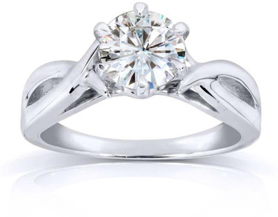 

Kiara Jewellery Sterling Silver Swarovski Zirconia Rhodium Plated Ring, White