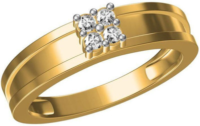 

AG Jewellery Shilpa Sterling Silver Swarovski Crystal Ring, Yellow