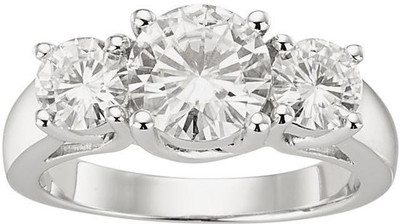 

Kiara Jewellery Sameera Sterling Silver Swarovski Zirconia Gold-plated Plated Ring