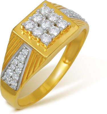 5% OFF on Ishtaa 18kt Cubic Zirconia Yellow Gold ring