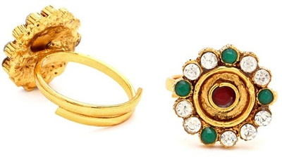

Sukkhi Australian Diamond Stone Studded Zinc Gold-plated Plated Toe Ring
