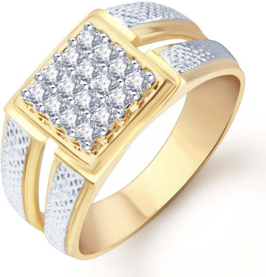 

Sukkhi Alloy Cubic Zirconia 18K Yellow Gold, Rhodium Plated Ring, Gold;white