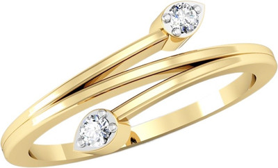 

Kataria Jewellers The Hanriette BIS Hallmarked Gold 14kt Diamond Yellow Gold ring(Yellow Gold Plated)