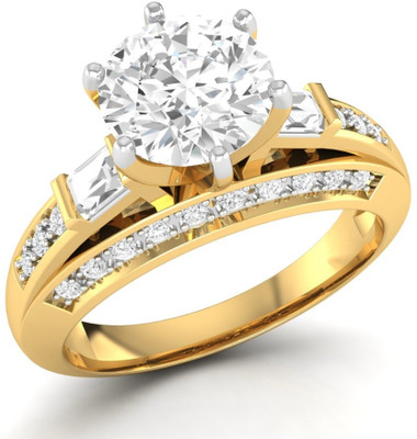 

Ciemme Sterling Silver Cubic Zirconia Gold-plated Plated Ring, Yellow