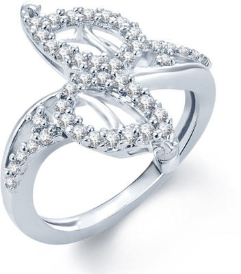 

Sukkhi Enchanting Alloy Cubic Zirconia Rhodium Plated Ring, White