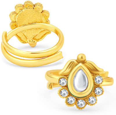 

Sukkhi Appealing Alloy Gold-plated Plated Toe Ring Set