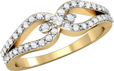 

Vachya Glory 14kt Diamond Yellow Gold ring(Yellow Gold Plated)