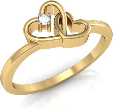 

Vachya Glory 14kt Diamond Yellow Gold ring(Yellow Gold Plated)