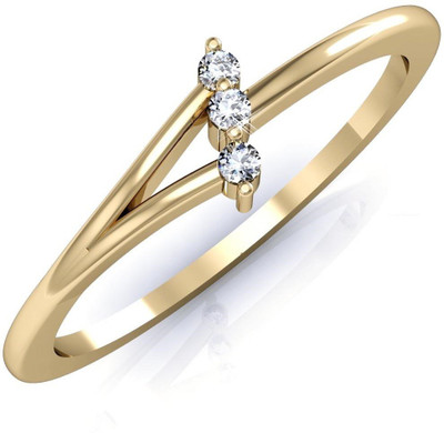 

Vachya Glory 14kt Diamond Yellow Gold ring(Yellow Gold Plated)