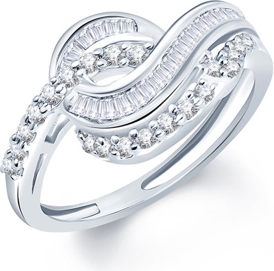 

Sukkhi Graceful Alloy Cubic Zirconia Rhodium Plated Ring, White