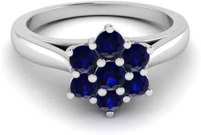 

Parshva Diam Silver Cubic Zirconia Gold-plated Plated Ring, White