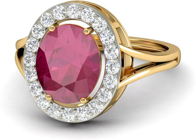 

PC Jeweller The Adabelle Diamond 18kt Diamond, Ruby Yellow Gold ring