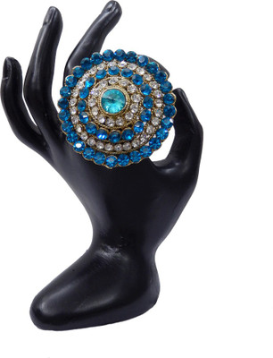 

Shree Bhawani Art Jewellery Zinc Ring, Blue