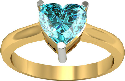 83% OFF on Suvam Jewels Sterling Silver Zircon Gold Plated Ring 83% OFF on Suvam Jewels Sterling Silver Zircon Gold Plated Ring