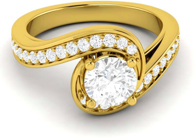 

Ciemme Sterling Silver Cubic Zirconia Gold-plated Plated Ring, Yellow