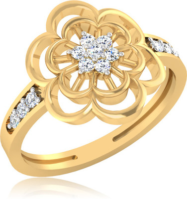 45% OFF on IskiUski Amor Sterling Silver Diamond Gold Plated Ring 45% OFF on IskiUski Amor Sterling Silver Diamond Gold Plated Ring