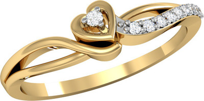 

Vachya Glory 14kt Diamond Yellow Gold ring(Yellow Gold Plated)