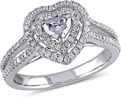 

Kiara Jewellery Varsha Sterling Silver Swarovski Zirconia Gold-plated Plated Ring