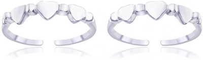 4% OFF on Taraash Heart Sterling Silver Toe Ring