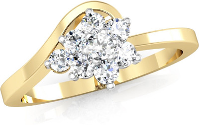 

Vachya JLR-78 18kt Diamond Yellow Gold ring(Yellow Gold Plated)