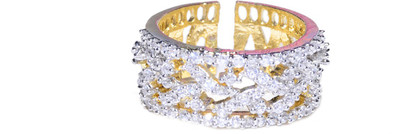 

Bawastone Zinc Enamel Plated Ring, Gold;silver