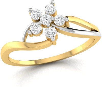 

Ciemme Sterling Silver Cubic Zirconia Gold-plated Plated Ring, Yellow
