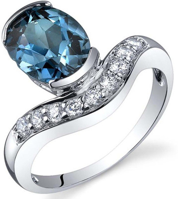 

Kiara Jewellery Sterling Silver Swarovski Zirconia Rhodium Plated Ring, White