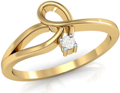 

Vachya Glory 14kt Diamond Yellow Gold ring(Yellow Gold Plated)