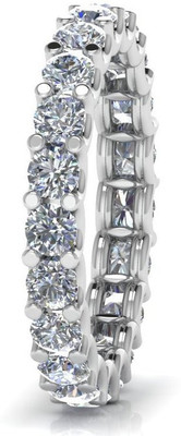 

ICR Jewels Sterling Silver Cubic Zirconia Sterling Silver Plated Ring, White
