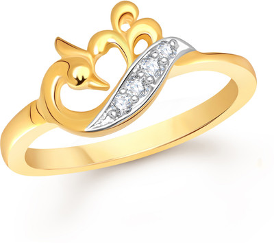 

VK Jewels Tiny Mayur Alloy Cubic Zirconia Gold-plated Plated Ring