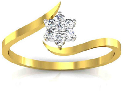 

Avsar Channai 14kt Swarovski Crystal Yellow Gold ring