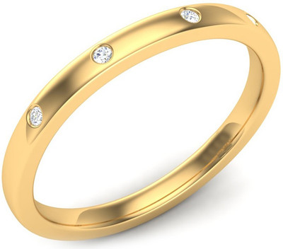

Kataria Jewellers The Darchelle American Diamond 92.5 BIS Hallmarked Silver Ring, Yellow